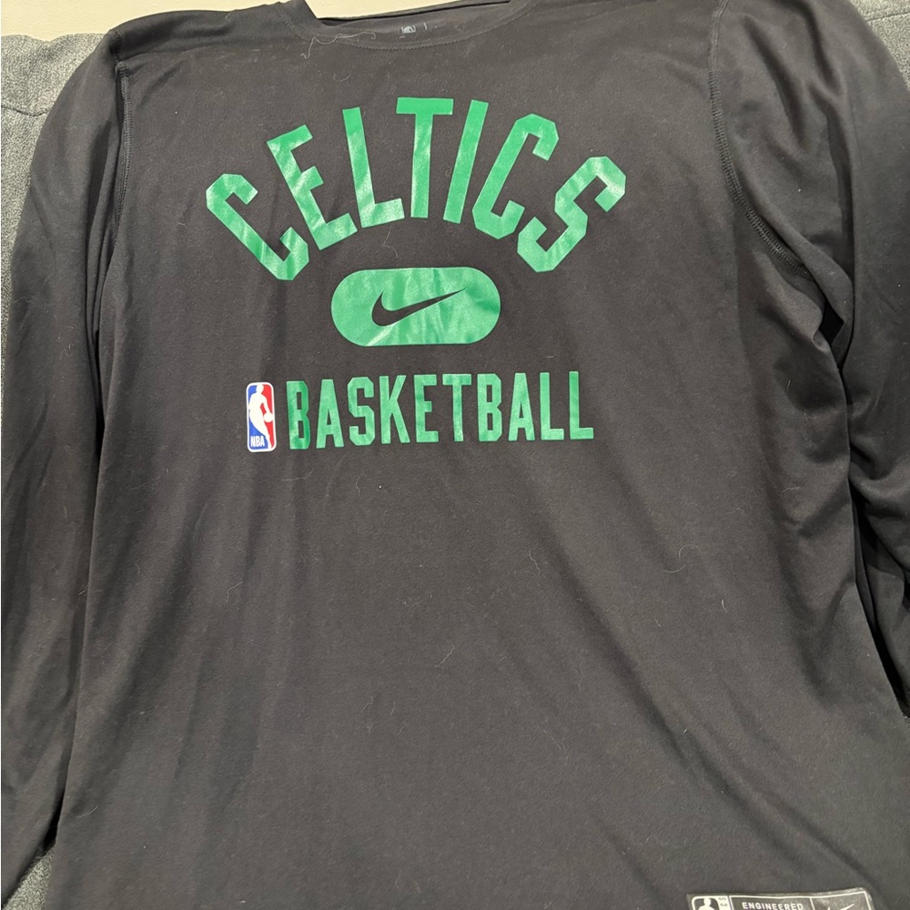 Nike Dri Fit Celtics Basketball Long Sleeve Shirt